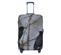JUZGTSIT Black Crow Birds - Copertura elastica per bagagli spessi, 45-81 cm, L, colore: nero, Nero , M, Classico