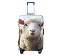 JUZGTSIT Cute Sheep Lamb for TSA Approved, Fit 18-32 Inch Black, XL Elastic Luggage Cover Protector, Nero , L, Classico