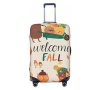 JUZGTSIT Foglia d'autunno Foglia d'autunno, piccola copertura elastica per valigie, Autunno nella foresta Benvenuto Autun, XL, Classico