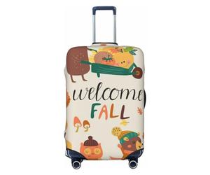 JUZGTSIT Foglia d'autunno Foglia d'autunno, piccola copertura elastica per valigie, Autunno nella foresta Benvenuto Autun, XL, Classico