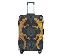 JUZGTSIT Gecko lucertole per bagagli spessi, adatto a 45-81 cm nero, L, copertura elastica per valigie, Nero , XL, Classico