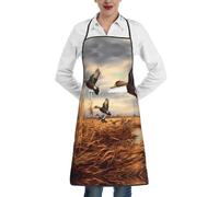 JUZGTSIT Grembiule invernale unisex con stampa antica di impianti di risalita, impermeabile, per chef, casa, cucina, pittura, giardinaggio, barbecue, Caccia Volante Selvaggio, Taglia unica