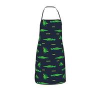 JUZGTSIT Grembiule unisex colorato cosmo UFO alieno astronavi nero teen grembiule per chef, casa, cucina, pittura, giardinaggio, barbecue, 1, Taglia unica