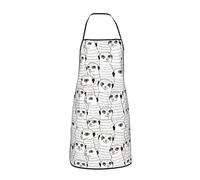 JUZGTSIT Grembiule unisex con formule matematiche e scienze, lavagna nera, per chef, casa, cucina, pittura, giardinaggio, barbecue, 6, Taglia unica