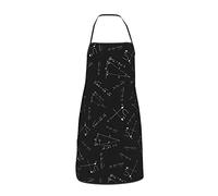 JUZGTSIT Grembiule unisex con formule matematiche e scienze, lavagna nera, per chef, casa, cucina, pittura, giardinaggio, barbecue, 8, Taglia unica