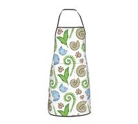 JUZGTSIT Grembiule unisex con formule matematiche e scienze, lavagna nera, per chef, casa, cucina, pittura, giardinaggio, barbecue, 9 (UK), Taglia unica