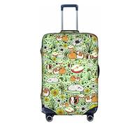 JUZGTSIT Guinea Pig -Proof Baggage Tronco Case Accessori Vacanza Elastico Bagagli Copertura Valigie Coperture Protector, bianco, M, Classico