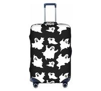JUZGTSIT Halloween Goth -Proof Baggage Tronco Caso Accessori Vacanza Elastico Bagagli Copertura Valigie Coperture Protector, bianco, S, Classico
