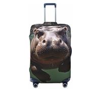 JUZGTSIT Ippopotamo subacqueo per bagagli spessi, misura 45-81 cm, nero, L, copertura elastica per valigie, Nero , M, Classico