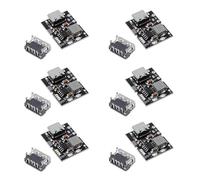 JUZITAO 6PCS Type-C USB 5V 2A Boost Converter Step-Up Modulo di Alimentazione Batteria al Litio Scheda di Protezione di Ricarica Display a LED USB per Caricabatterie FAI DA TE