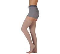 Juzo Basic 4411AG Thigh High 20-30mmHg (Black-Regular-3 (III)-Open Toe) by Juzo