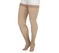 Juzo Soft Thigh High With Silicone Band 20-30mmHg Closed Toe, III, Beige by Juzo
