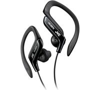 JVC Adjustable Ear Clip Sweat Resistant In-Ear Sports Headphone - Black Black He