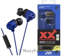 JVC AURICOLARE STEREO XTREME XPLOSIVES BASS MICROFONO HA-FR02-R BLU 79017CA