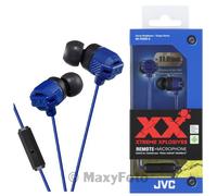 JVC AURICOLARE STEREO XTREME XPLOSIVES BASS MICROFONO HA-FR02-R BLU 78E322A