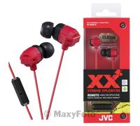 JVC AURICOLARE STEREO XTREME XPLOSIVES BASS MICROFONO HA-FR02-R ROSSO 7914DEA
