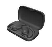 JVC HA-NP40T-B, cuffie Nearphones True Wireless Open-Ear con ganci per l'orecchio Pivot Motion, magnete al neodimio da 16 mm, Bluetooth 5.4, 26 ore di riproduzione - Nero