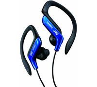 JVC Auricolari Sport con Clip Regolabile, Antisudore e Antischizzo (IPX2), Cavo 1.2 M, Azzurro