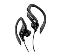 JVC Auricolari Sport con Clip Regolabile, Antisudore e Antischizzo (IPX2), Cavo 1.2 M, Nero