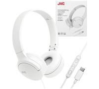 JVC Cuffie over-ear con cavo USB-C con microfono - Comodi padiglioni, chiamate chiare, audio bilanciato - pieghevoli, leggere, anti-groviglio, ideali per lavoro, studio, viaggi