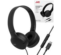 JVC Cuffie over-ear con cavo USB-C con microfono - Comodi padiglioni, chiamate chiare, audio bilanciato - pieghevoli, leggere, anti-groviglio, ideali per lavoro, studio, viaggi