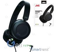 JVC CUFFIE PIEGHEVOLI SOVRAURALI LEGGERE TELECOMANDO MICROFONO HA-S31M-B-E NERO