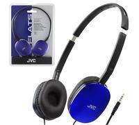 JVC Flats On-Ear Wired Headphones - Flat Foldable Design - 30mm Driver for Powerful Sound - Soft Ear-Pads for Comfort - Steel Headband - Lightweight & Portable - PC/Laptop/Gaming - 3.5mm Slim Plug