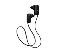 JVC Gumy Auricolari in Ear Sport Bluetooth, Con Auricolare Nozzle Fit, A Prova Di Sudore (IPX2), Auricolari S/M Inclusi, Microfono E Telecomando A 3 Pulsanti, Autonomia 7 Ore, Nero