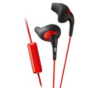 JVC Gumy Sport Auricolari in ear antisudore e antischizzo (IPX2), con auricolare Nozzle Fit, compatibile con iPhone/BlackBerry/Android, Rosso