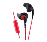 JVC Black and Red Nozzel Secure Comfort Fit Sweat Proof Gumy Sport Earbuds with