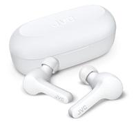 JVC Gumy True Cuffie wireless HA-A7T (bianco), Bluetooth 5.0, resistenza all'acqua (IPX4), lunga durata della batteria (fino a 15 ore)