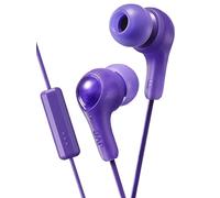 JVC GUMY VIOLA Auricolari in-ear con auricolari Stay Fit e MIC. Cavo cablato da 1 m colorato con jack per cuffie. Auricolari piccoli, medi e grandi inclusi GUMY HAFX7MV