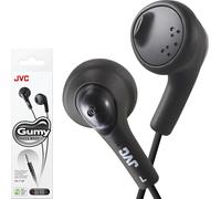 JVC HA-F160-B, Gumy Ear Bud Cuffie (15-20000 Hz, 1 m), Nero