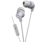JVC HA-FR15-H-E - Auricolari in-ear con telecomando e microfono, colore: Grigio