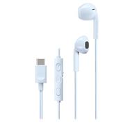 JVC HA-FR17UC-A - Auricolari USB-C tipo bud con DAC integrato per un suono potente e cristallino, pratico microfono e telecomando a 3 tasti in forma estremamente compatta (blu)