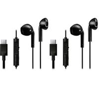 JVC HA-FR17UC-B Auricolari USB-C tipo Bud, il sistema DAC integrato riduce il rumore e migliora la qualità del suono, rendendoli più comodi per ascoltare musica, telelavoro e lezioni online, Nero