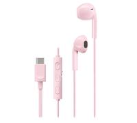 JVC HA-FR17UC-P - Auricolari USB-C con DAC integrato per un suono potente e cristallino, pratico microfono e telecomando a 3 tasti dal design estremamente compatto (rosa)
