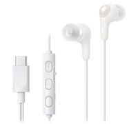 JVC HA-FR9UC-W, Auricolari USB-C™ Gumy Connect con telecomando con pulsanti facili da premere e microfono on/off, Bianco