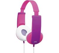JVC HA-KD5-P-E Bambini On Ear cuffia auricolare via cavo Stereo Rosa, Viola li