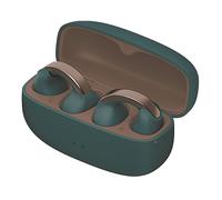 JVC Nearphones HA-NP1T-A, Cuffie in stile Earcuff con archetto lucido, vestibilità comoda, connessione multipoint, Bluetooth 5.3, autonomia di 24 ore, compatibili con app - Blu Teal