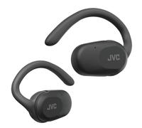 JVC HA-NP40T-B, cuffie Nearphones True Wireless Open-Ear con ganci per l'orecchio Pivot Motion, magnete al neodimio da 16 mm, Bluetooth 5.4, 26 ore di riproduzione - Nero