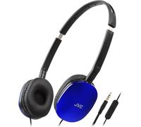 JVC HA-S160M-A-U - Cuffie leggere serie piatte con microfono blu