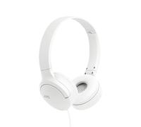 JVC HA-S33UC-W - Cuffie on-ear USB-C pieghevoli con padiglioni morbidi, slide switch, telecomando 3 tasti, chiamate nitide e cavo anti-groviglio; ideali per lavoro - Bianco