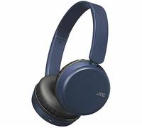 JVC HA-S35BT-A-U, Cuffie sovraurali Bluetooth, pieghevoli, con telecomando a 3 pulsanti e microfono integrati, autonomia 17 ore, bass boost, compatibili con assistenti vocali, colore AZZURRO