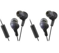 JVC HAFR6B Gumy Plus Headphones (Black) Black Standard Packaging