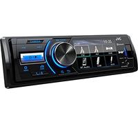JVC KD-X561DBT Digital Media Receiver con monitor da 3", tuner DAB+ integrato e interfaccia Bluetooth, compatibilità iPod/iPhone, Front USB, AUX Input (Front/Mini jack), Nero