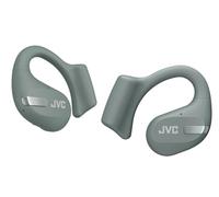 JVC NEarphones HA-NP50T-G, auricolari True Wireless, design a orecchio aperto, riduzione attiva del rumore, multi-punto, IPX4, muting microfono, 38 ore di autonomia, BT 5.3, verde salvia