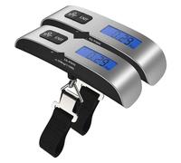 JVDDI 2PCS Portatile da Viaggio 50KG/110LB Bilancia Elettronica Digitale dei Bagagli Regalo for La Valigia del Viaggiatore Palmare Bilancia