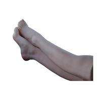 JVDDI Mannequin Moo del Piede Calze di Gomma di Plastica for L'Arte del Silicone Femmina Maschio TPE Falso Chiodo Gamba Display Nappa Osso Caviglia 36LD(Skin Hard Bones,Left Foot)