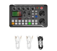 JVDDI Microfono dedicato for Scheda Audio for Trasmissione dal Vivo Scheda F998 con interfaccia Audio (Opzionale) con Effetti Mixer DJ Cambia Voce(Acme)